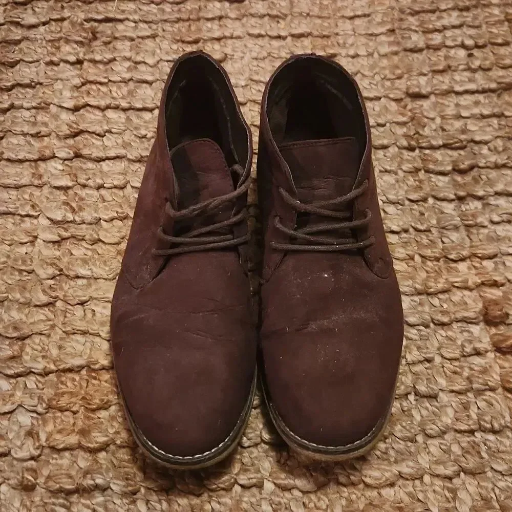 London Fog Seude Leather Chukka Boots 10.5